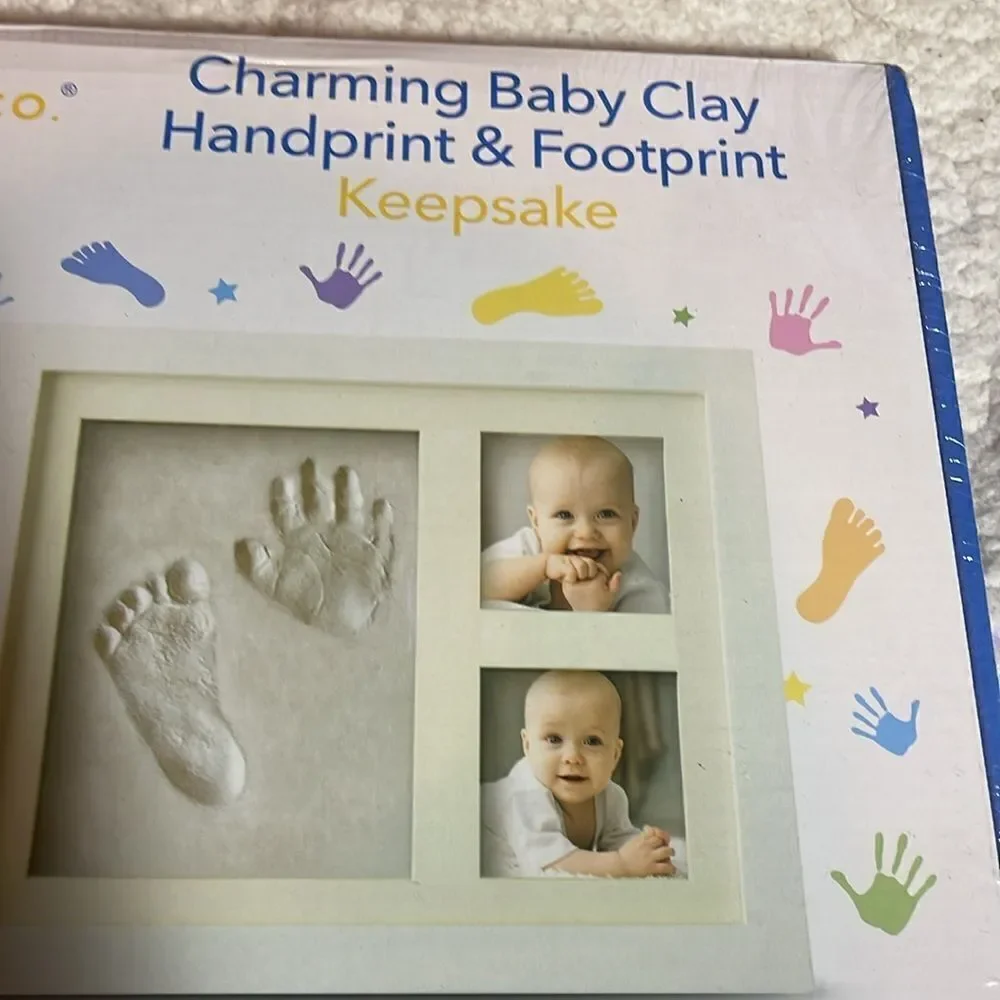 NEW Bubzi Co baby clay, handprint, and footprint keepsake